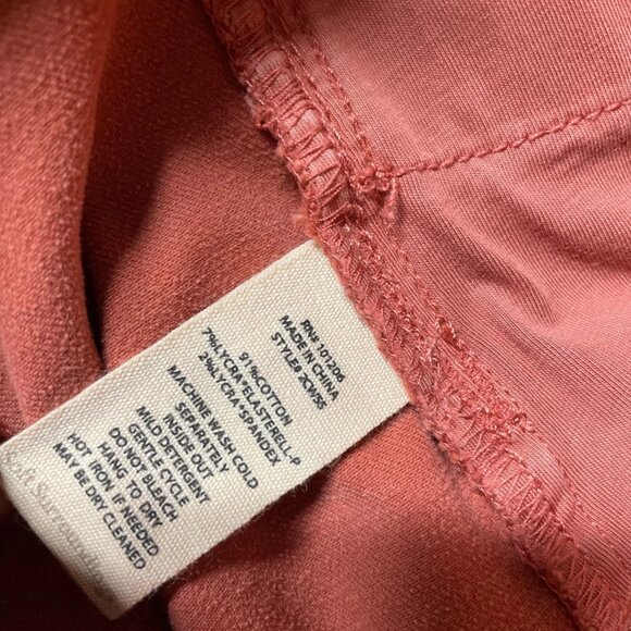 Soft Surroundings Womens Orange Ultimate Denim Pull On Slim Leg Jeans Size M - Picture 4 of 9